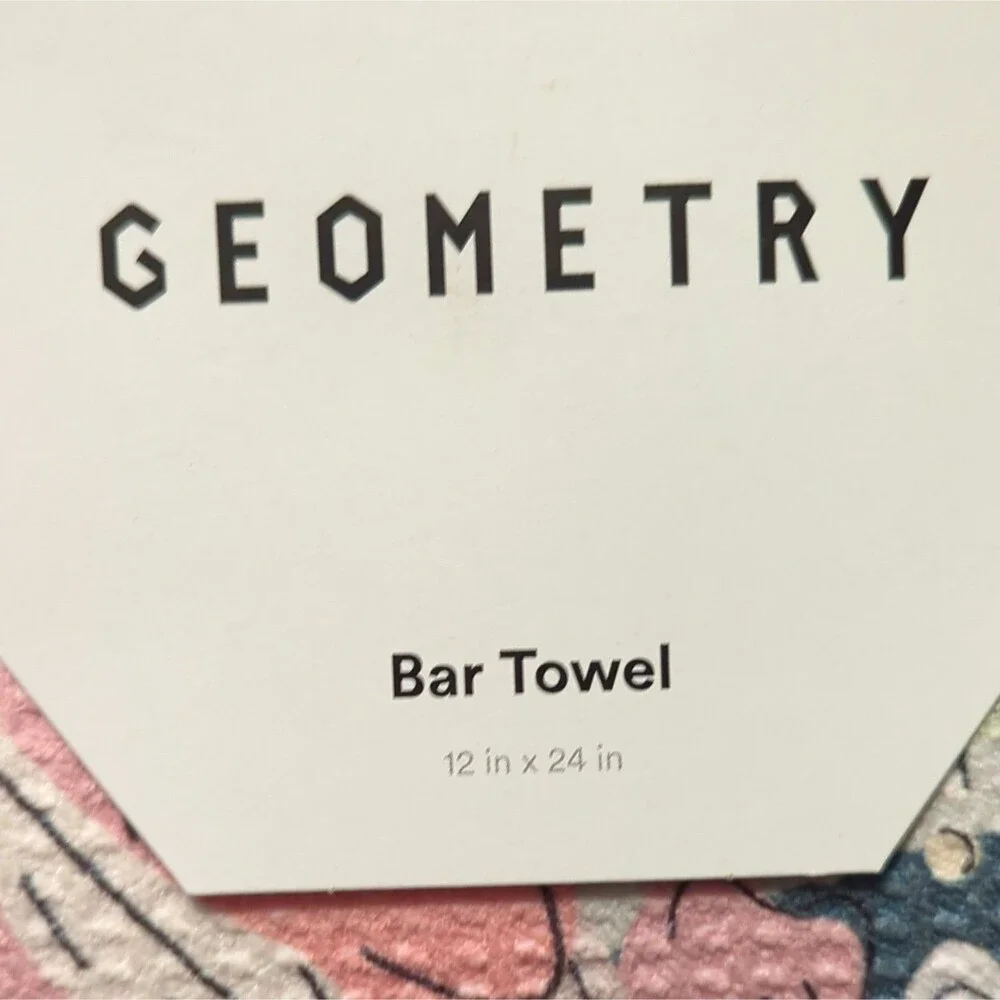 Geometry Bundle - Tea Towel/Bar Towel/Dishcloth - Multicolor - NWT Recycled